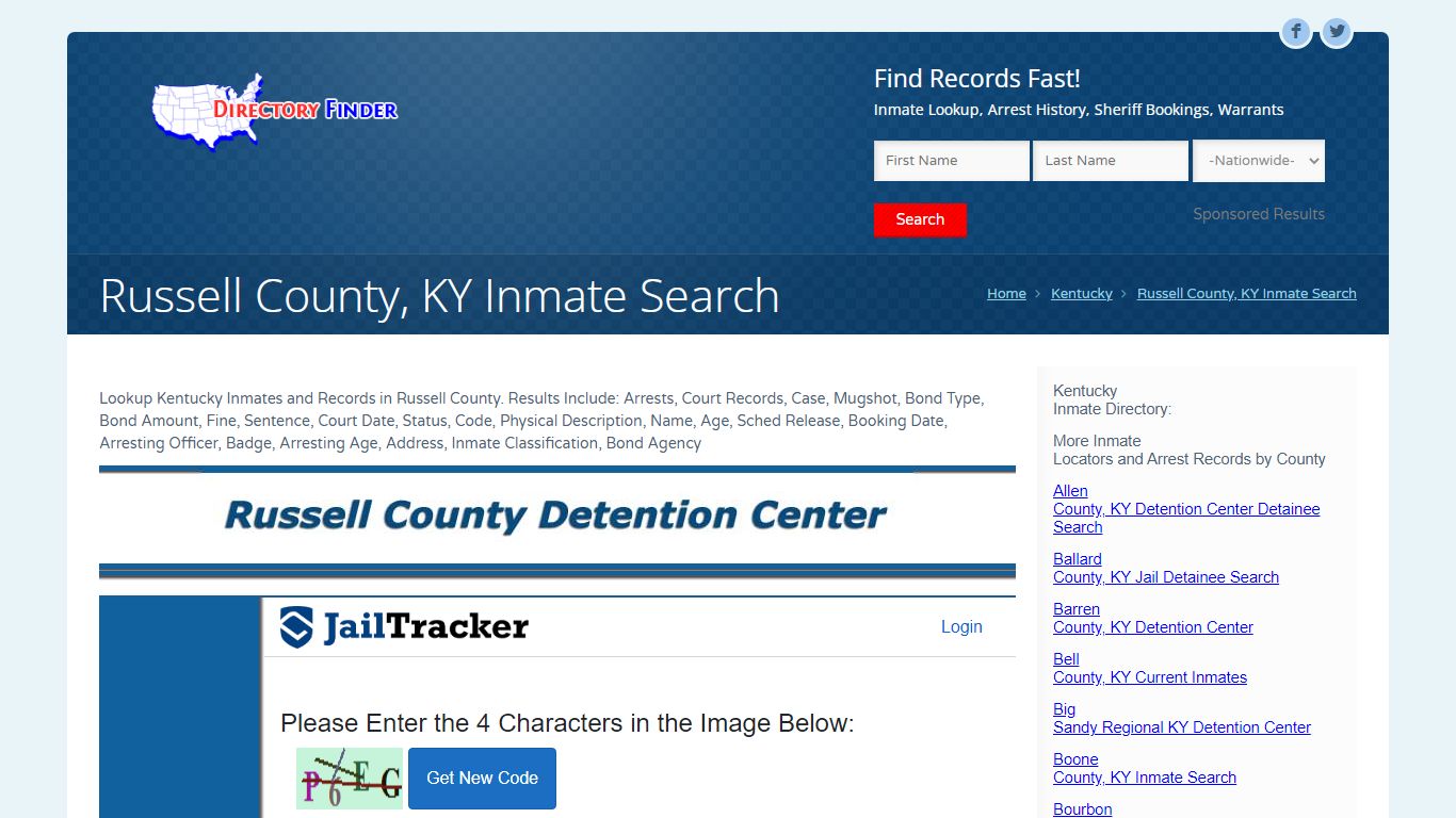 Russell County, KY Inmate Search | People Lookup - USDirectoryFinder