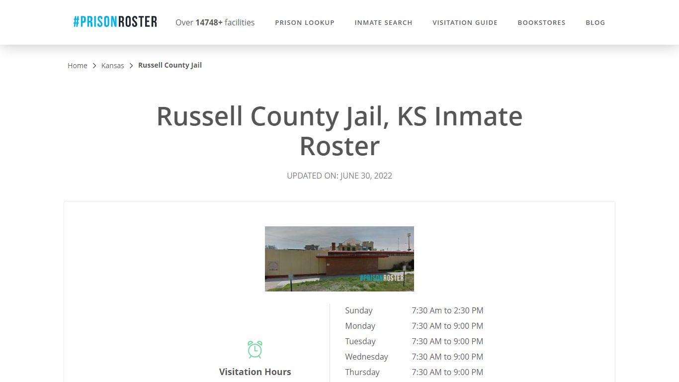 Russell County Jail, KS Inmate Roster